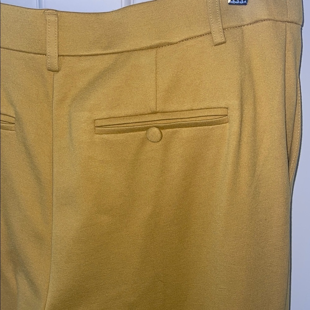 Jules & Leopold Mustard Ankle Pants - Picture 8 of 8